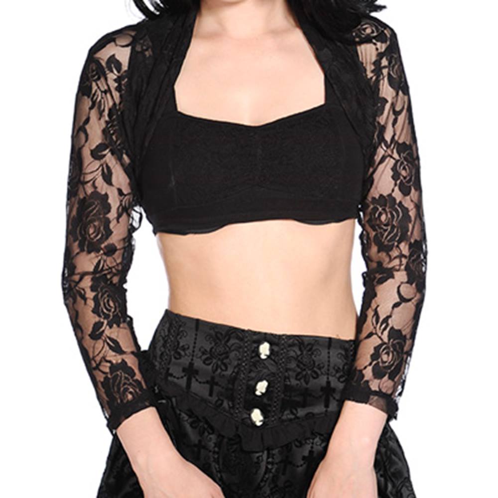 Banned - Lace Rose Bolero - Kant - Zwart Product image